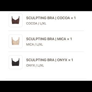 Skims Sculpting Bra- set of 4 -LIMITED EDITION!